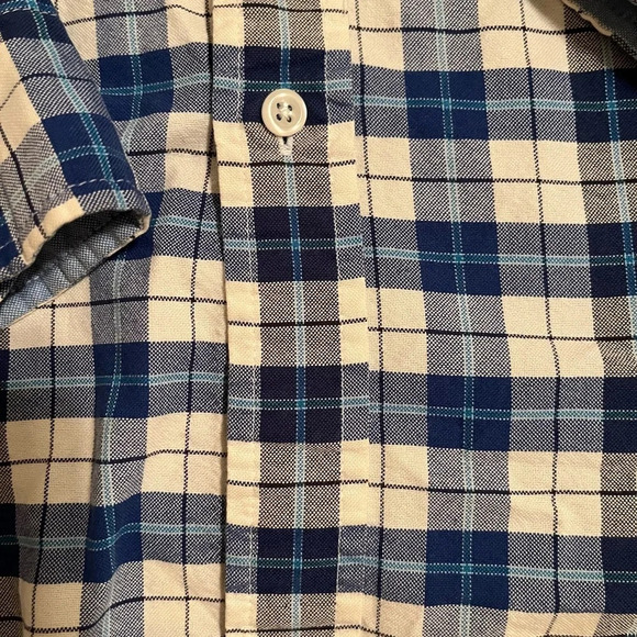 SADDLEBRED~BLUE PLAID SHIRT~NWOT~LG - Picture 6 of 6